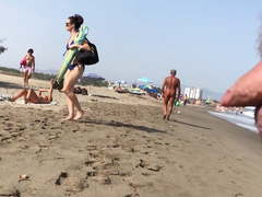 CFNM Small Dick on Nude beach