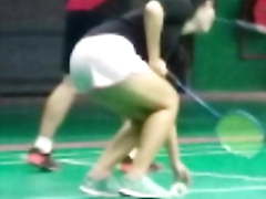 Chinese Young Teen at a Badminton Court Non Nude