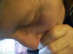 Nerdy Granny Gets a Mouthful of Cum