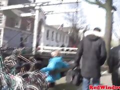 Punky dutch prostitute fucking a tourist