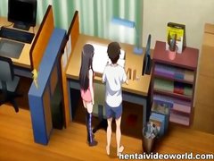 Anime brunette in boob job hentai porn