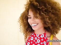 Candid fucks braless black beauty pov