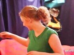 German Teen Katie Loves Talking Sex and Rubbing her Clit