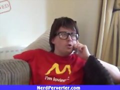 Ugly nerd hired a hooker