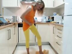 Sexy Girl In The Kitchen No Nudity